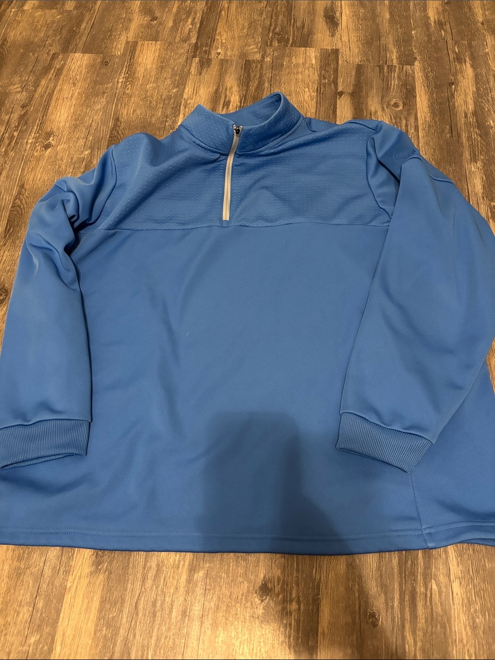 Men's Lightweight Blue Half-Zip Sweater